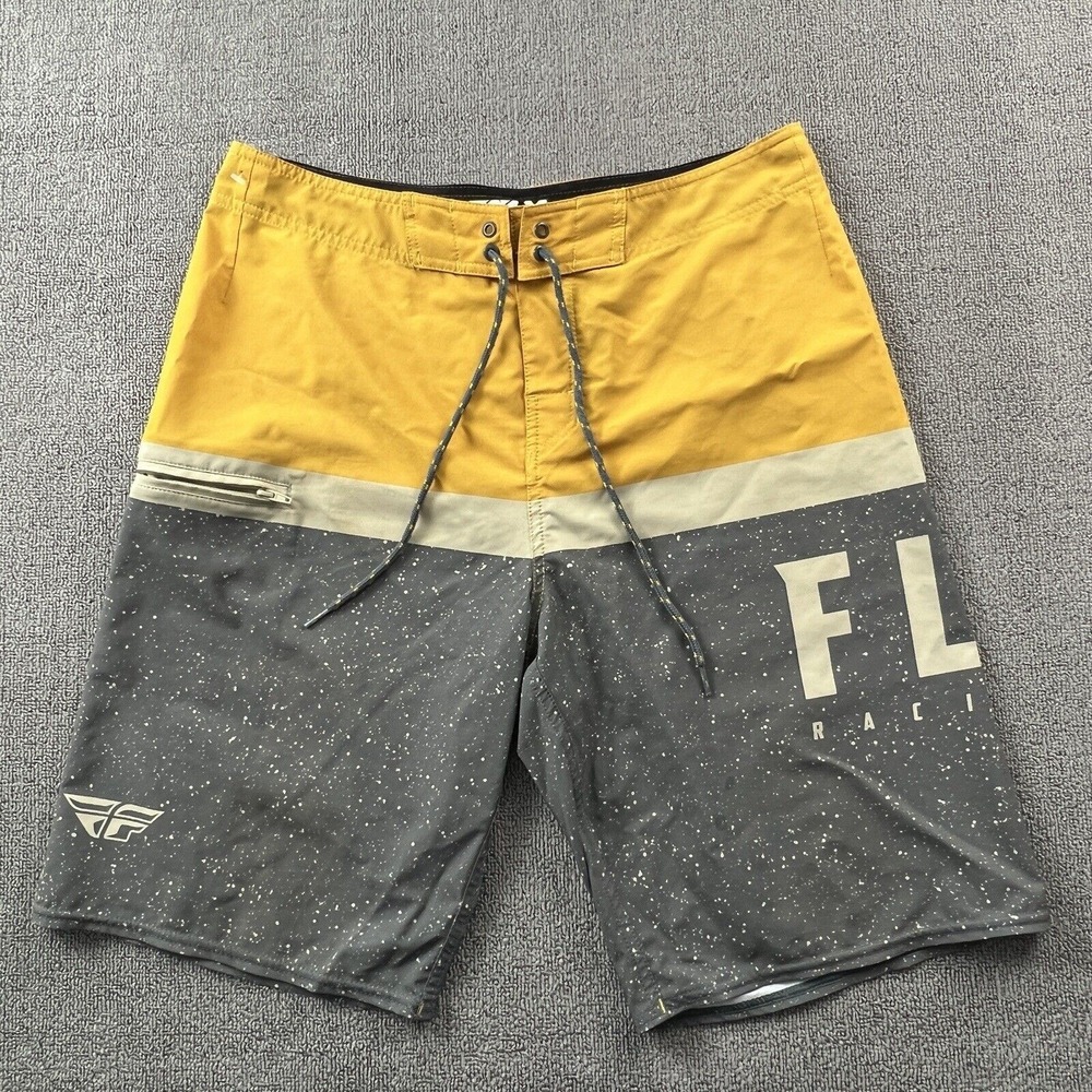 Fly Racing Shorts Adult Size 34 Surf Swim Boardshorts Outdoor Active Men's